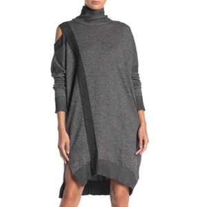 AllSaints Cecily Twist Sweater Dress with Rib Trim